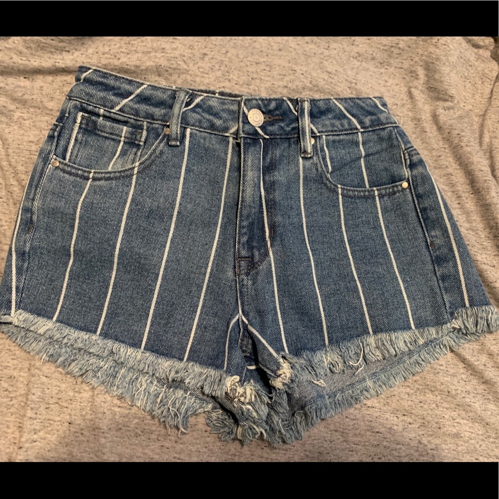 Pacsun High Rise Festival Shorts Striped